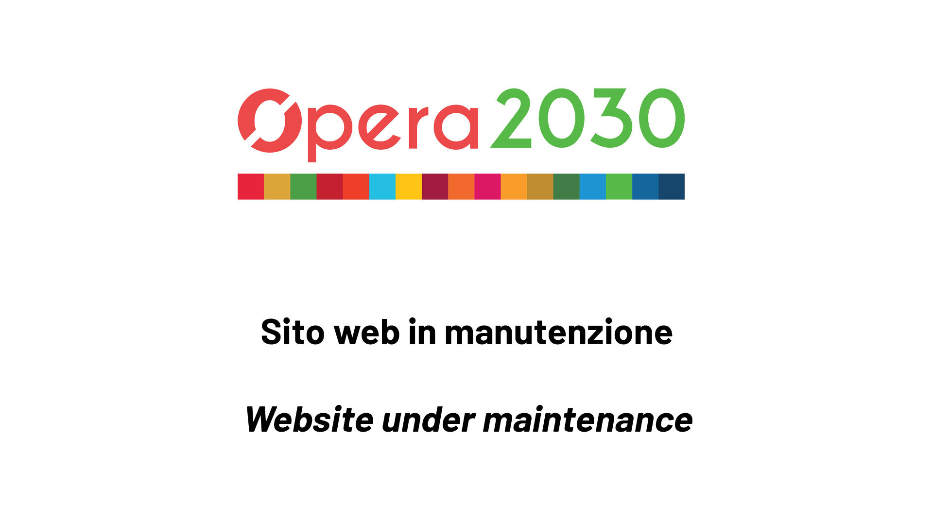 sito web in manutenzione - website under maintenance